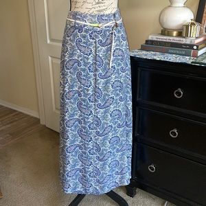 Pure Hype Belted Paisley Maxi Skirt